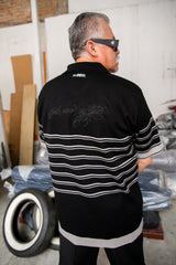Polo tejida “Good times”Negro