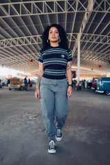 Playera tejido “Maria” gris jaspe