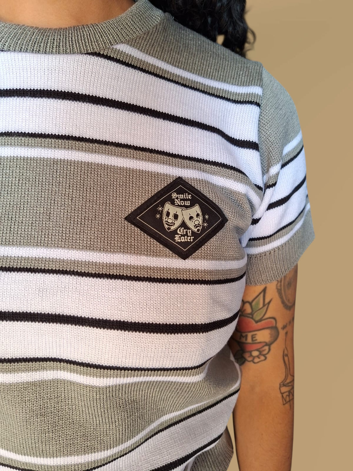 Playera tejido “Carlota” gris claro