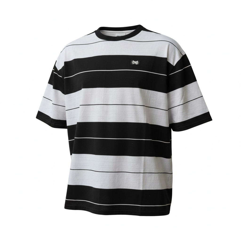 Playera caramelo ”Negro/blanco”