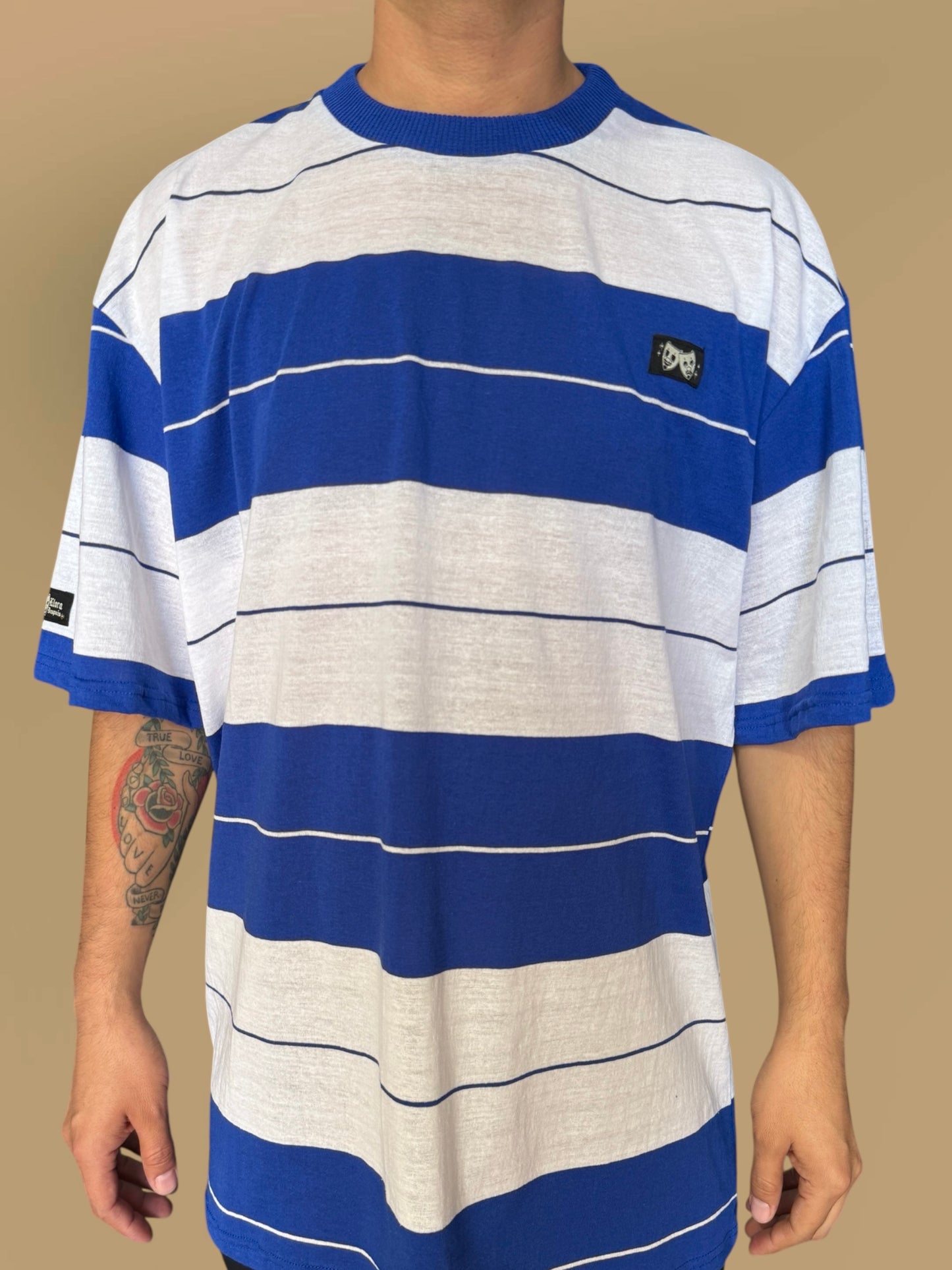 Playera caramelo ”blanco/rey”