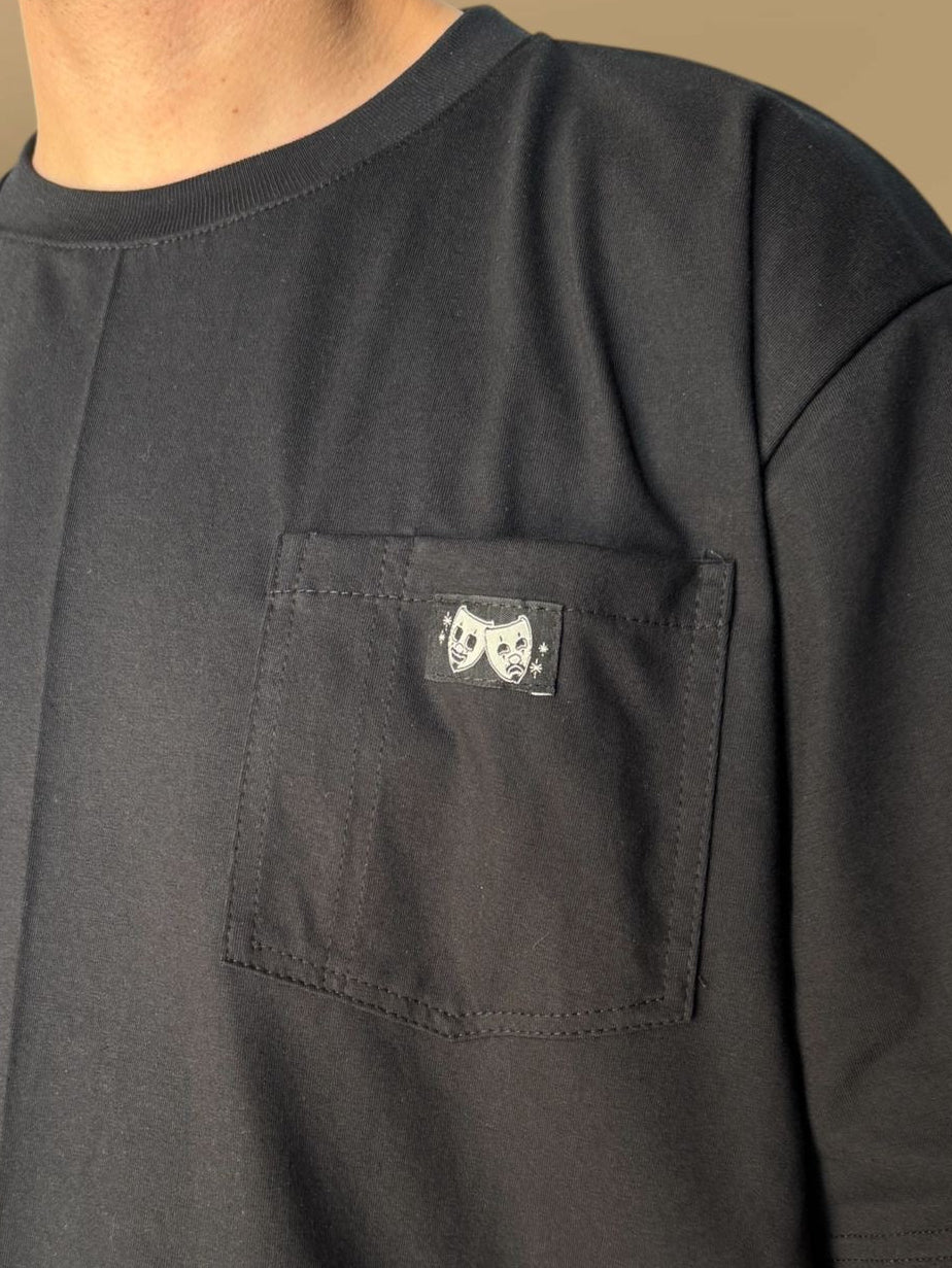 Playera bolsa “Zapata” negro