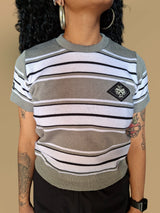 Playera tejido “Carlota” gris claro