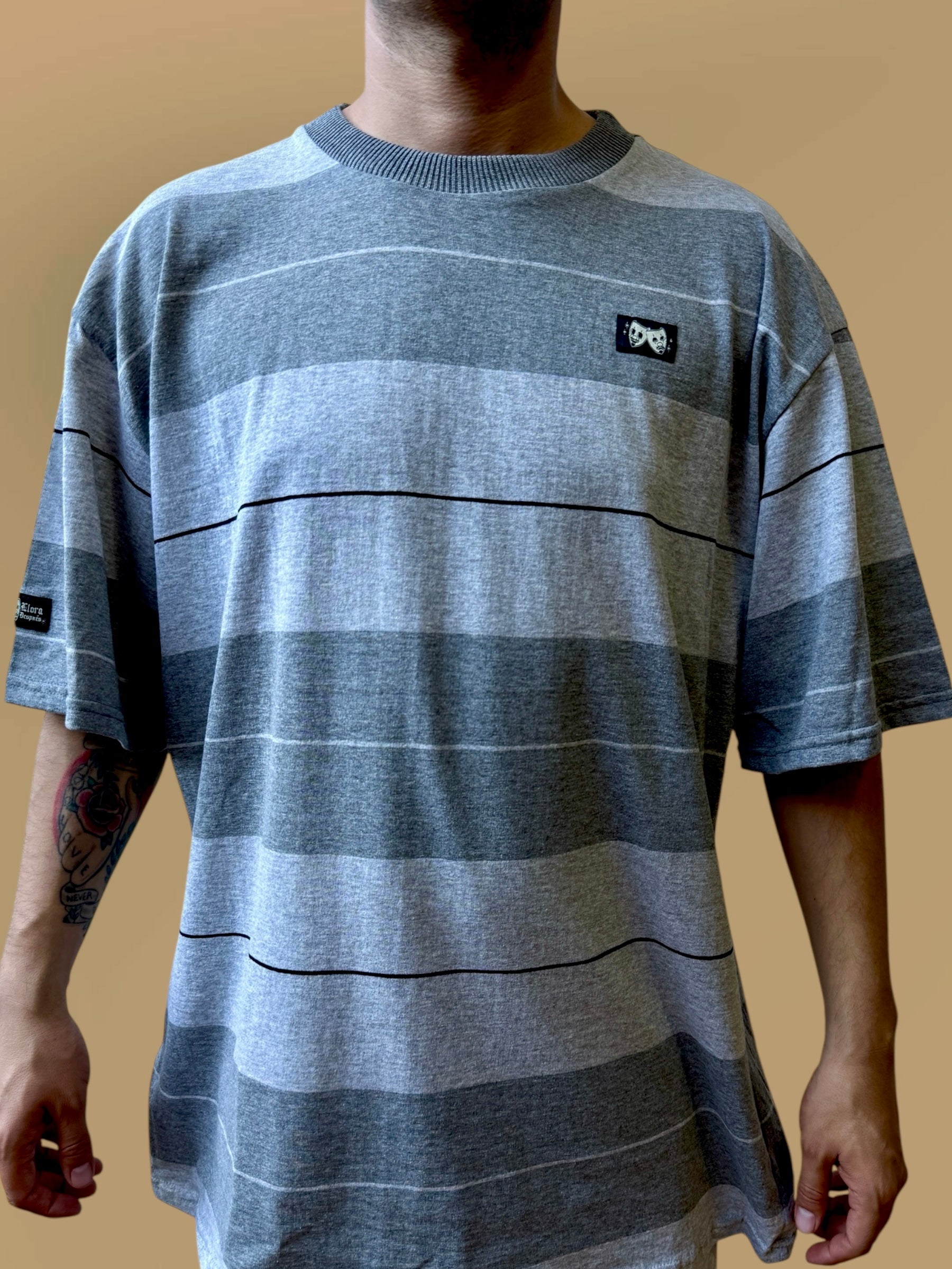 Playera caramelo ”Gris/gris”